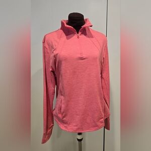 Layer 8 Women's Coral Quarter-Zip Top